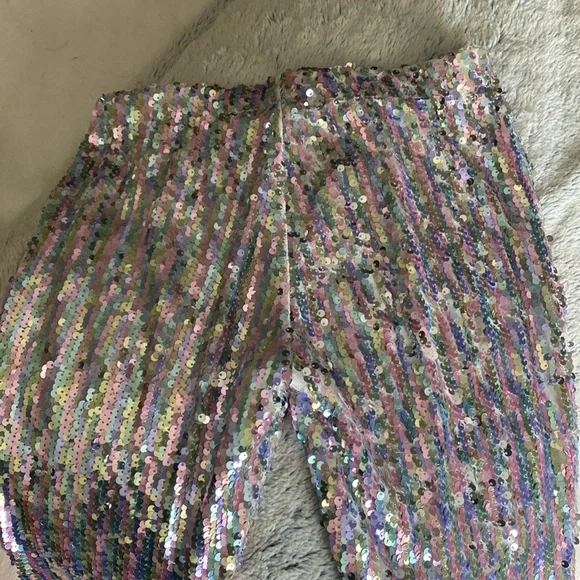 Sequin super flare pants - Picture 4 of 4